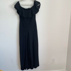 Black wide leg jumpsuit